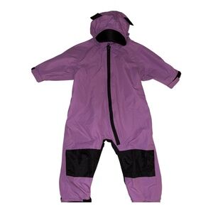 Cuddle Club Purple Bear Rain Suit 12-18 Months